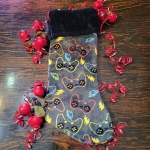 🎄Game Controller Patterned Christmas Stocking